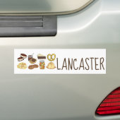 Love Lancaster PA Pennsylvania Dutch Amish Foods Bumpersticker (Op auto)