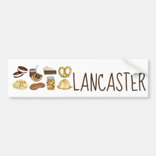 Love Lancaster PA Pennsylvania Dutch Amish Foods Bumpersticker