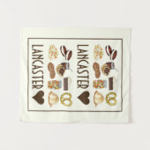 Love Lancaster PA Pennsylvania Dutch Amish Foods Wandkleed (Voorkant (horizontaal))