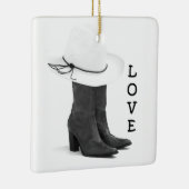 **LOVE LAND EN BOOTS* CHRISTMAS ORNAMENT (Rechts)