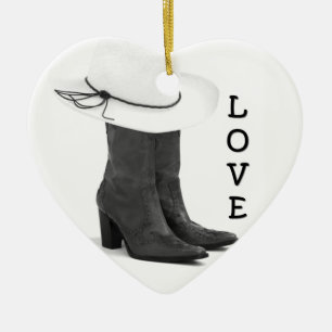 **LOVE LAND EN BOOTS* CHRISTMAS ORNAMENT