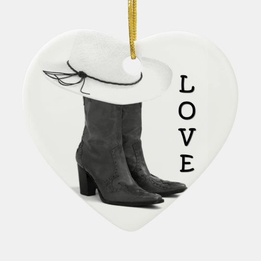 **LOVE LAND EN BOOTS* CHRISTMAS ORNAMENT (Voorkant)