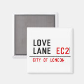 Love Lane Magneet (Voorkant / Achterkant)