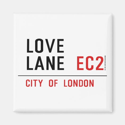 Love Lane Magneet (Voorkant)