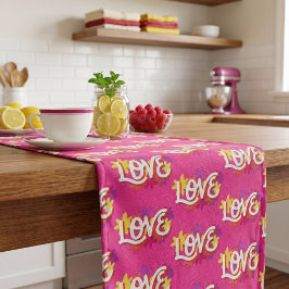 LOVE Lange Tafel Runner Tafelloper