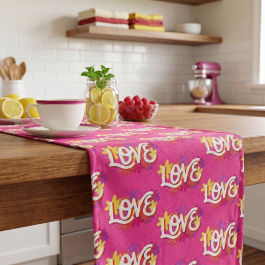 LOVE Lange Tafel Runner Tafelloper