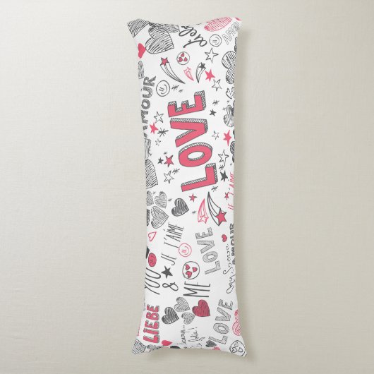 Love Language Lichaamskussen (Voorkant Verticaal)