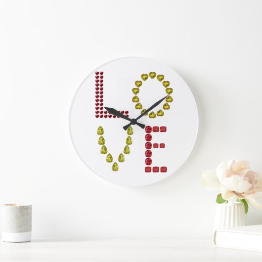Love Large Clock Grote Klok (Huis)