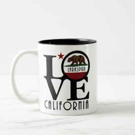 LOVE Larkspur California 11oz Tweekleurige Koffiemok