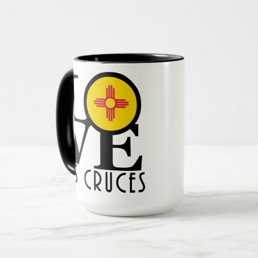LOVE Las Cruces 15oz Mok (Voorkant links)