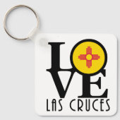 LOVE Las Cruces New Mexico Sleutelhanger (Voorkant)