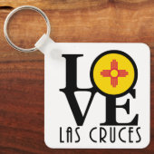 LOVE Las Cruces New Mexico Sleutelhanger (Voorkant)