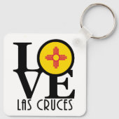 LOVE Las Cruces New Mexico Sleutelhanger (Achterkant)