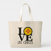 LOVE Las Cruces NM Grote Tote Bag (Achterkant)