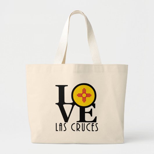 LOVE Las Cruces NM Grote Tote Bag (Voorkant)