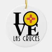 LOVE Las Cruces NM Keramisch Ornament (Voorkant)