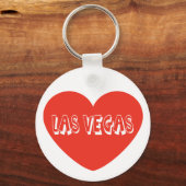 Love Las Vegas Nevada Red Heart Sleutelhanger (Voorkant)