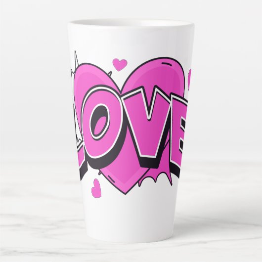 LOVE lattemok Latte Mok (Voorkant)
