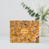 Love Laugh Forgave Rubber Ducks Inspirerend Briefkaart (Staand voorkant)