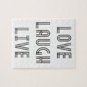 Love Laugh Live Legpuzzel (Horizontaal)