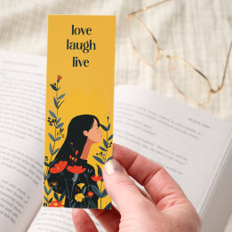 Love Laugh Live Motivational Bookmark
