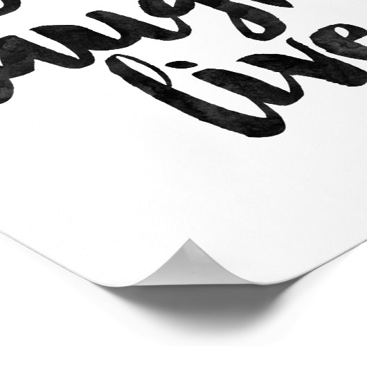 Love Laugh Live Poster (Hoek)