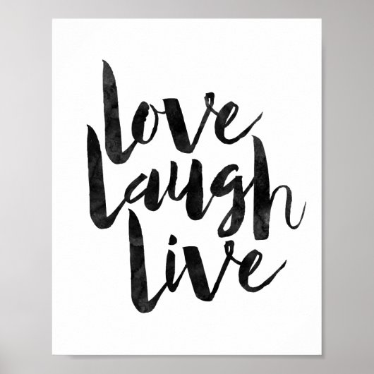 Love Laugh Live Poster (Voorkant)
