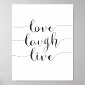 Love Laugh Live Poster (Voorkant)