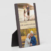 Love Laughs Happiness Couples Jubileum Foto Fotoplaat (Zijkant)