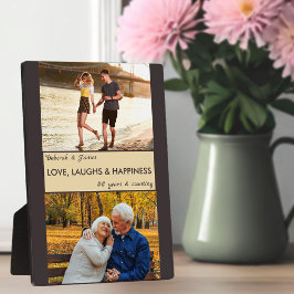 Love Laughs Happiness Couples Jubileum Foto Fotoplaat