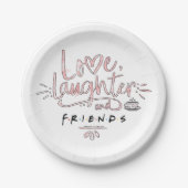 Love, Laughter and FRIENDS™ Papieren Bordje (Voorkant)