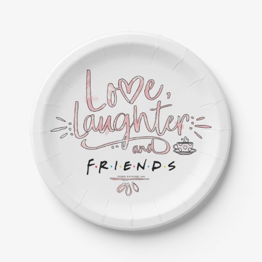 Love, Laughter and FRIENDS™ Papieren Bordje (Voorkant)