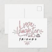 Love, Laughter and FRIENDS™ Uitnodiging Briefkaart (Voorkant / Achterkant)