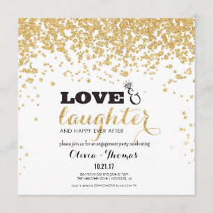 Love & Laughter & Happy Ever na uitnodiging