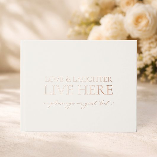Love & Laughter Live Here Wedding Gastenboek