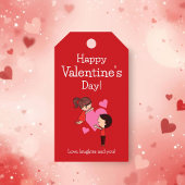 Love Laughter You Romantic Valentine Gift Tag Cadeaulabel