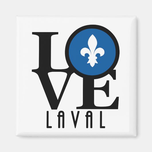 LOVE Laval Quebec Magneet (Voorkant)