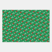 LOVE Lavender Green Aqua Blue Turquoise Inpakpapier Vel (Voorkant)