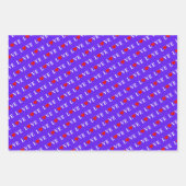 LOVE Lavender Green Aqua Blue Turquoise Inpakpapier Vel (Voorkant 3)