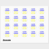 Love Leeds haat tuig Ronde Sticker (Vel)