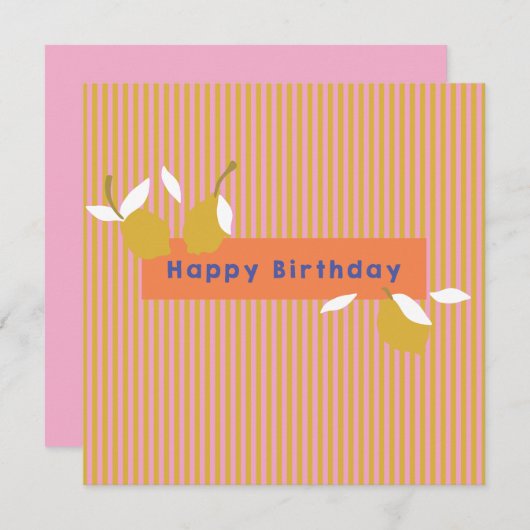 Love Lemonade Flat Card Feestdagenkaart (Voorkant / Achterkant)