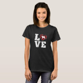Love Leonberger Dog Lover Gifts Buffalo Plaid Vale T-shirt (Voorkant volledig)