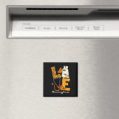 LOVE Leopard Ghost Oncology Nurse Halloween Costum Magneet (Insitu (Vaatwasser))