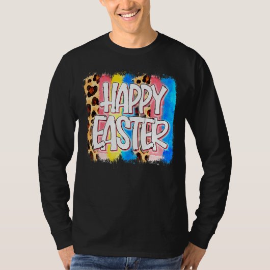 Love Leopard, Happy Easter Bunny Ears T-shirt (Voorkant)