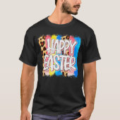 Love Leopard, Happy Easter Bunny Ears T-shirt (Voorkant)