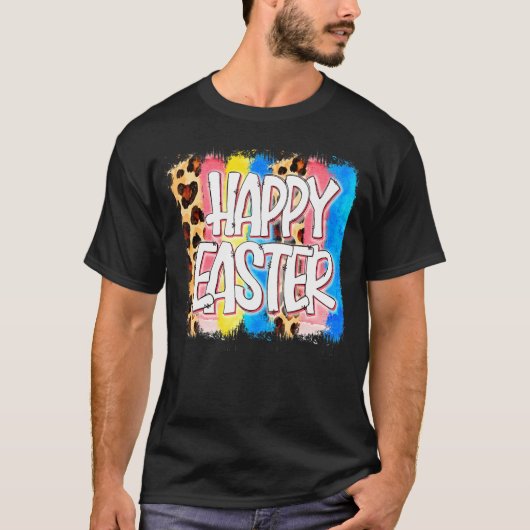 Love Leopard, Happy Easter Bunny Ears T-shirt (Voorkant)
