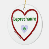 Love Leprechauns Keramisch Ornament (Links)