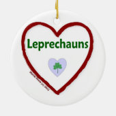 Love Leprechauns Keramisch Ornament (Achterkant)