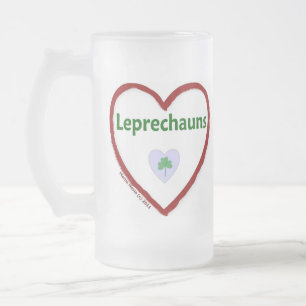 Love Leprechauns Matglas Bierpul