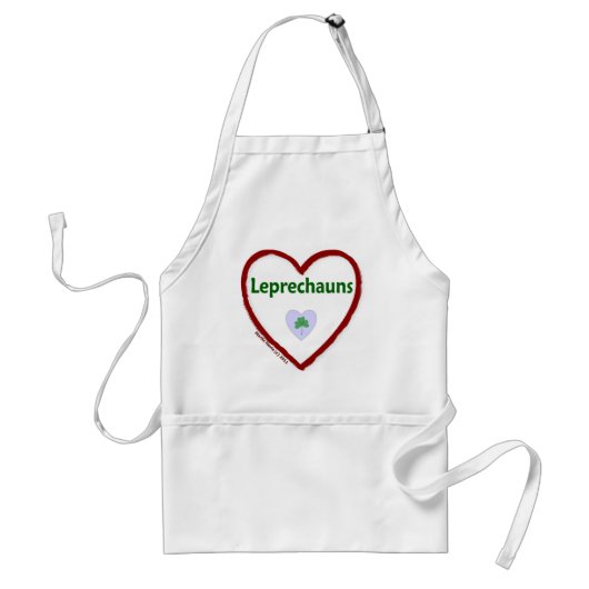 Love Leprechauns Standaard Schort (Voorkant)